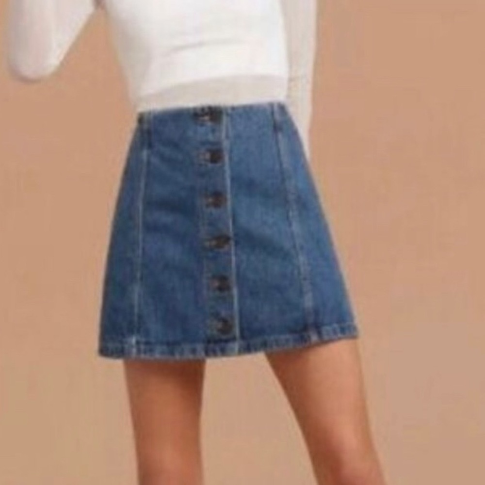 Wilfred Free | Denim Mini Skirt | Size 2